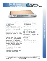 Comtech EF Data SMS-301 Quick Start Manual preview