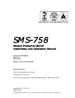 Preview for 3 page of Comtech EF Data SMS-758 Installation And Operation Manual