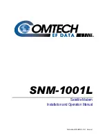 Comtech EF Data SNM-1001L Installation And Operation Manual preview