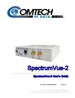 Comtech EF Data SpectrumVue-2 User Manual предпросмотр