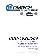 Preview for 3 page of Comtech EF Data Vipersat CDD-562L Installation And Operation Manual