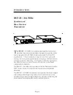 Preview for 2 page of Comtek BST-25 Operator'S Manual