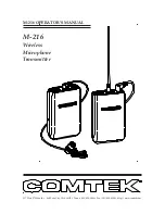 Comtek M-216 Operator'S Manual preview