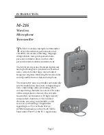 Preview for 3 page of Comtek M-216 Operator'S Manual