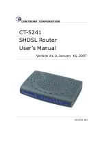 Comtrend Corporation CT-5241 User Manual preview