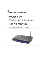 Comtrend Corporation CT-5361T User Manual preview