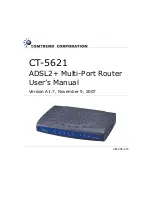 Preview for 1 page of Comtrend Corporation CT-5621 User Manual