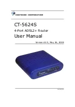 Preview for 1 page of Comtrend Corporation CT-5624S User Manual