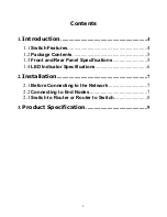 Preview for 3 page of Comtrend Corporation ES-7205 User Manual