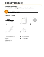 Preview for 1 page of Comtrend Corporation GS-7605 Quick Installation Manual