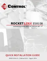 Comtrol RocketLinx ES8108 Quick Installation Manual preview