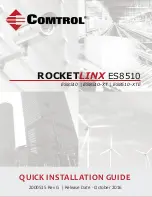 Comtrol ROCKETLINX ES8510 Quick Installation Manual предпросмотр