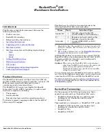 Preview for 1 page of Comtrol RocketPort 485 Hardware Installation