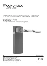 Preview for 1 page of Comunello Automation BORDER 400 Installation And User Manual