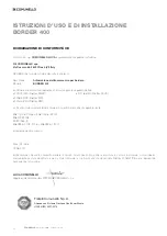 Preview for 12 page of Comunello Automation BORDER 400 Installation And User Manual