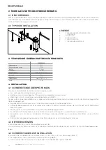 Preview for 38 page of Comunello Automation BORDER 400 Installation And User Manual