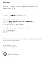 Preview for 18 page of Comunello Automation CONDOR 500 S Installation And User Manual