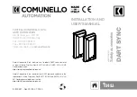 Предварительный просмотр 38 страницы Comunello Automation DART SYNC Installation And User Manual