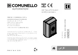 Preview for 32 page of Comunello Automation GINDEXSTN0B00A Installation And User Manual