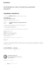 Preview for 12 page of Comunello Automation SALIENT Installation And User Manual