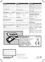 Preview for 2 page of Comunello Automation VICTOR 2 868 Installation And User Manual