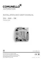 Preview for 1 page of Comunello CU-24V-1M Installation And User Manual