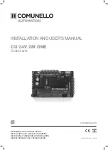 Comunello CU 24V 2M ONE Installation And User Manual preview