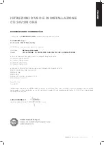 Preview for 11 page of Comunello CU 24V 2M ONE Installation And User Manual