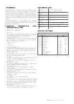 Preview for 2 page of Comunello LD100 200 Installation And User Manual