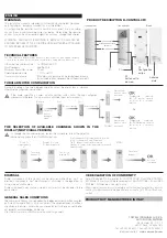 Preview for 2 page of Comunello R-CONTROL 3FC Installation And User Manual