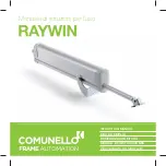 Предварительный просмотр 1 страницы Comunello RAYWIN R20 Instruction Manual