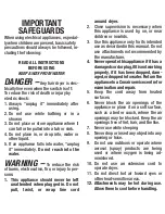 Preview for 1 page of Conair 068C Instruction Manual