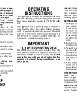 Preview for 6 page of Conair 1002XDIC Instruction Manual