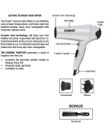 Предварительный просмотр 5 страницы Conair 253C User Manual