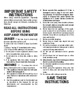 Preview for 1 page of Conair 253WC Instruction & Styling Manual