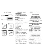 Conair Air Revitalizer AR04 User Manual preview