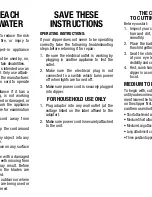 Preview for 6 page of Conair BHC1CSC Instruction Booklet