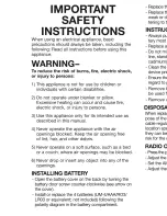 Preview for 4 page of Conair BS01WC User Manual