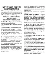 Preview for 3 page of Conair CB890CSC Instruction Manual