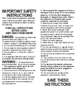 Preview for 2 page of Conair CD82JZCSC Instruction Manual