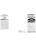 Conair Conairphone HOME DESIGNS TCR500 Owner'S Manual preview