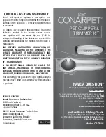 Conair CPG81C Instruction & Styling Manual preview
