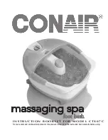 Preview for 8 page of Conair CTX 0 7C Operating Instructions Manual