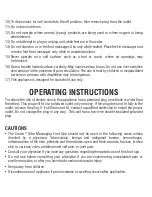 Preview for 3 page of Conair CTX06C User Manual