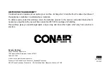 Preview for 16 page of Conair FSP10C Instruction Booklet