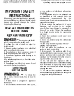 Preview for 2 page of Conair GMT7171WCSC Instruction Booklet