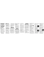 Предварительный просмотр 1 страницы Conair GMT7420LIC Instruction Booklet