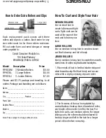 Preview for 5 page of Conair HS10C Instruction And Styling Manual