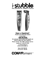 Preview for 1 page of Conair i-stubble GMT900RC User Manual