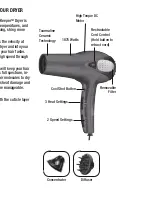 Preview for 7 page of Conair Infiniti Cord-keeper INF223FC Instruction & Styling Manual